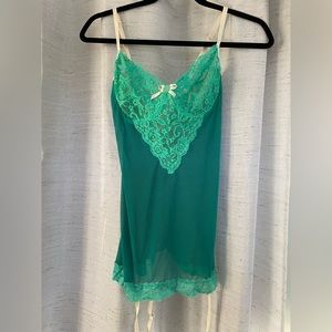 Green Lace Lingerie